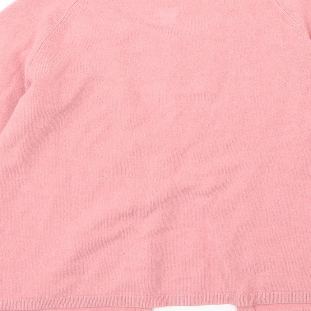 John Lewis Womens Pink  Knit Cardigan Jumper Size 10