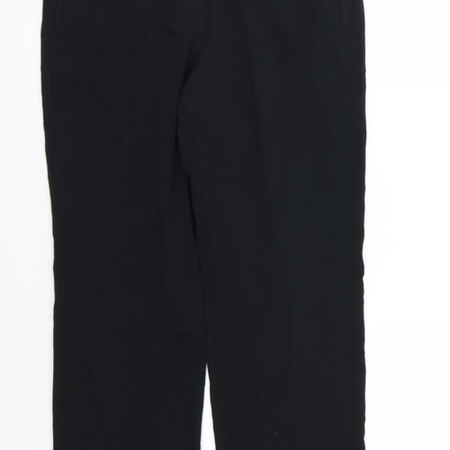 Marks and Spencer Womens Black  Rayon Trousers  Size 12 L30 in