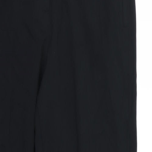 Marks and Spencer Womens Black  Rayon Trousers  Size 12 L30 in