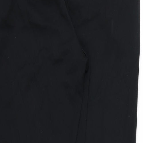 Marks and Spencer Womens Black  Rayon Trousers  Size 12 L30 in