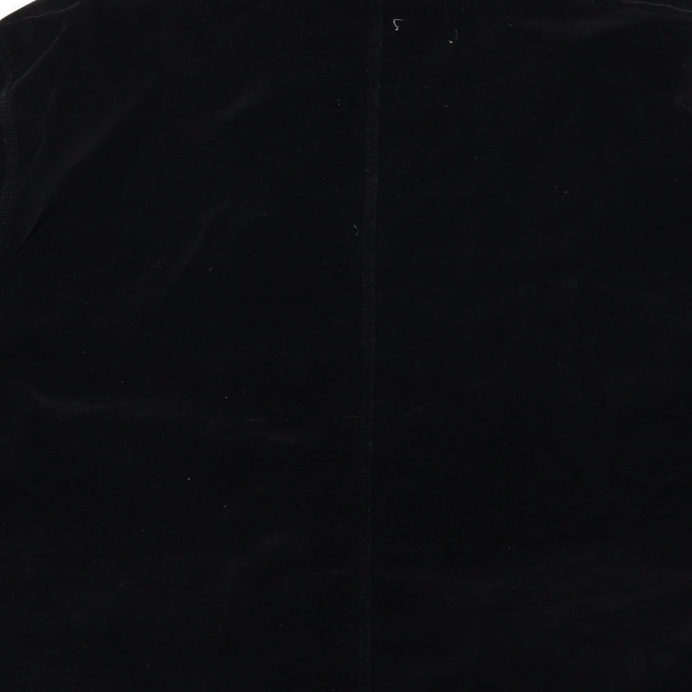 Lilley Whittingham Womens Black  Velour Jacket  One Size