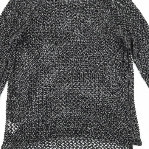 Papaya Womens Grey  Knit Pullover Jumper Size 10