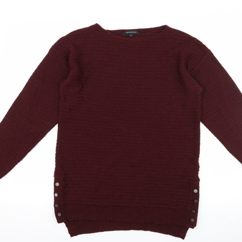 Peacocks Womens Brown  Knit Pullover Jumper Size S
