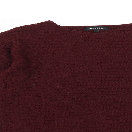 Peacocks Womens Brown  Knit Pullover Jumper Size S