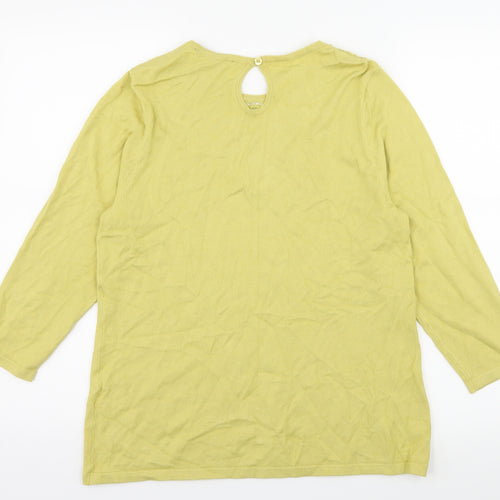 Bonmarché Womens Green  Knit Pullover Jumper Size 12