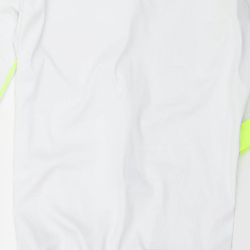 Fusion Mens White Striped  Basic T-Shirt Size 2XL  - Cycling Unitard