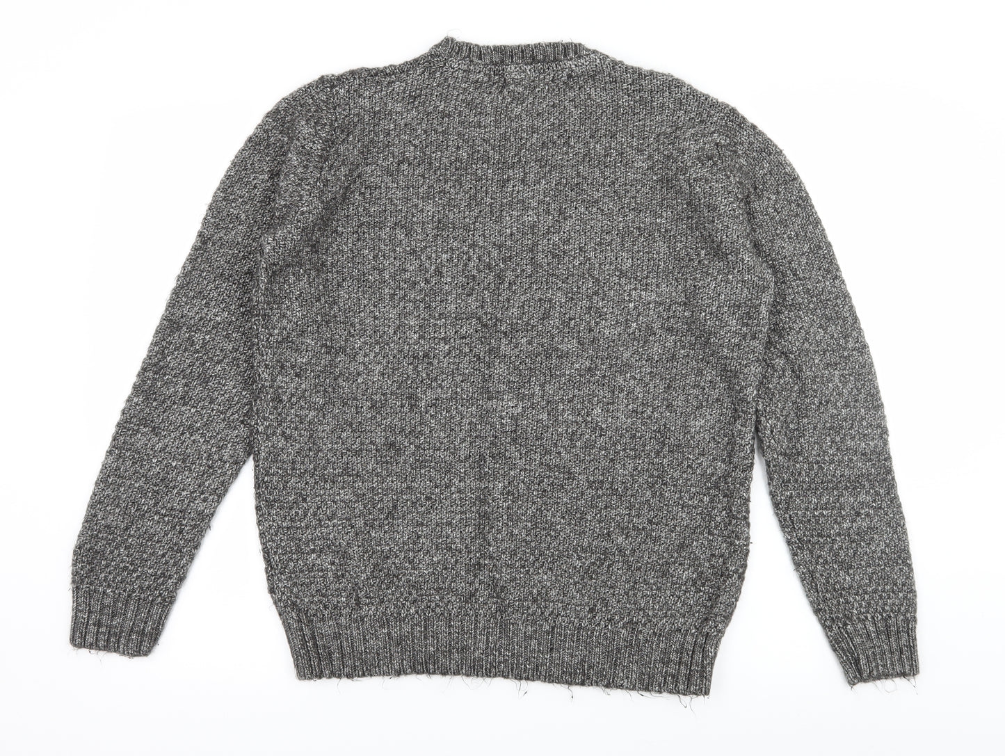 Cedar Wood State Mens Grey  Knit Pullover Jumper Size L