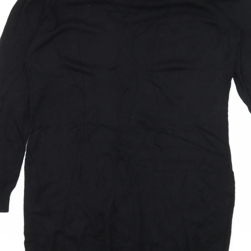 George Womens Black  Knit Jumper Dress  Size 16