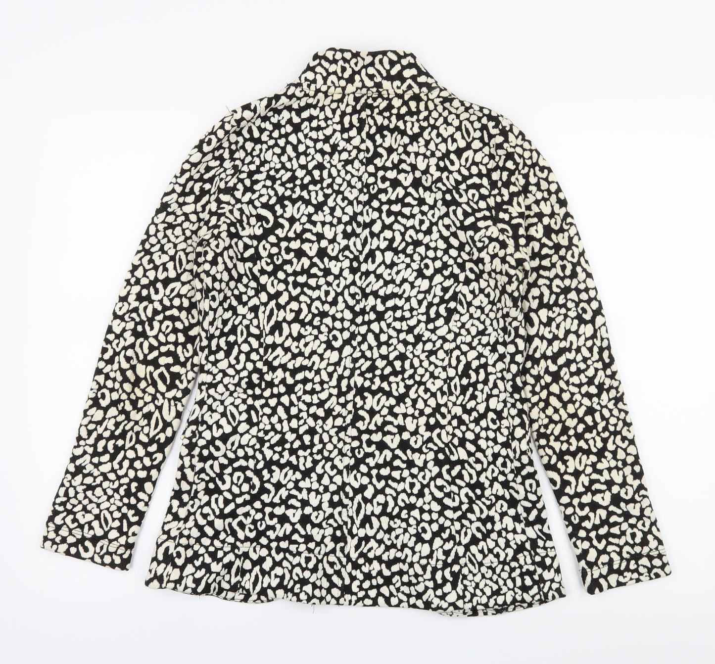 NEXT Womens Ivory Animal Print Jersey Jacket Blazer Size 8