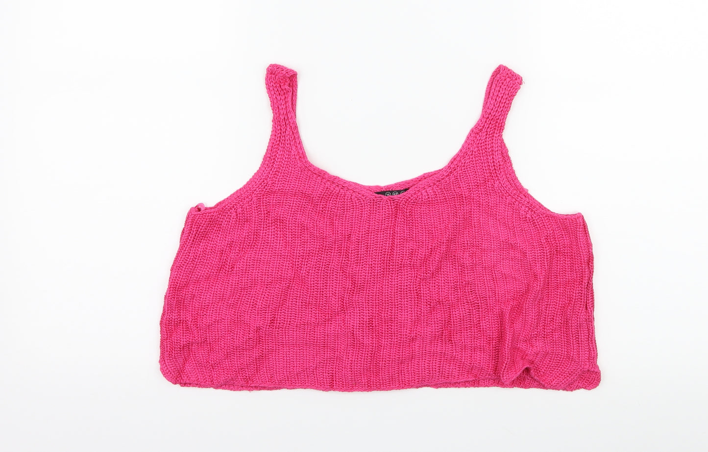 Atmosphere Womens Pink  Knit Basic Tank Size 14