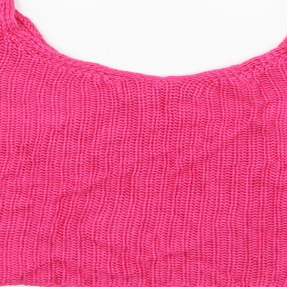 Atmosphere Womens Pink  Knit Basic Tank Size 14