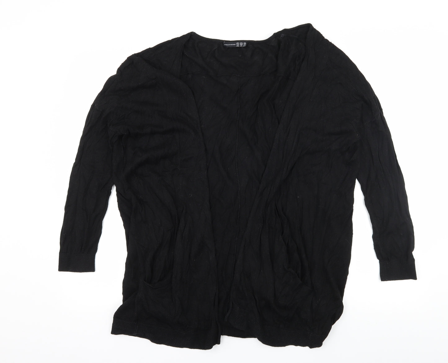 Atmosphere Womens Black  Knit Cardigan Jumper Size 14