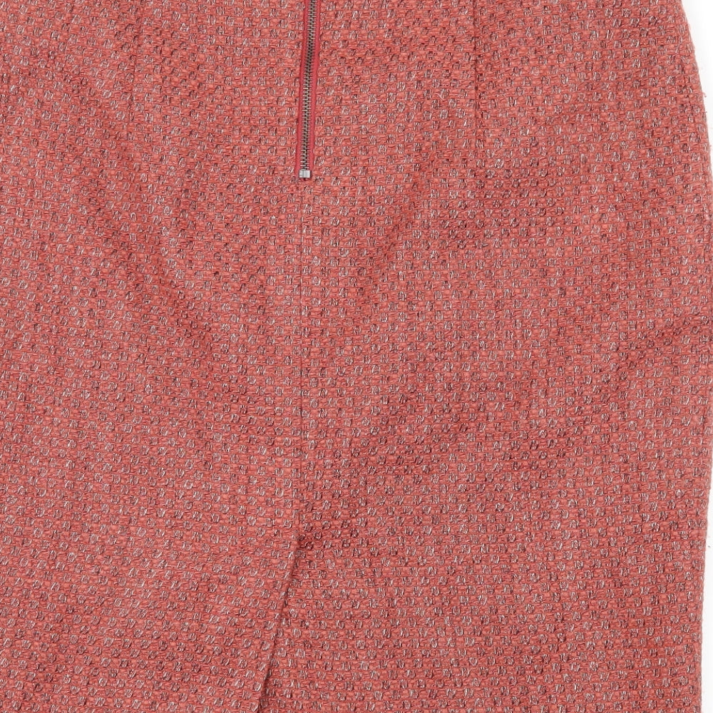 Marks and Spencer Womens Red   Straight & Pencil Skirt Size 10