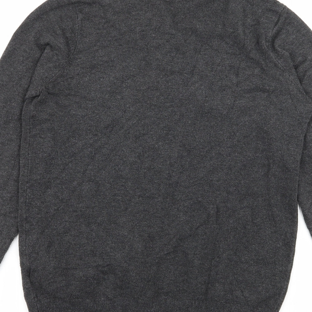 Zara Womens Grey  Knit Cardigan Jumper Size M