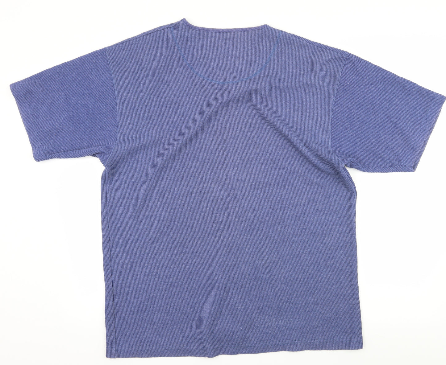 Utility Womens Blue  Jersey Jersey Blouse Size M