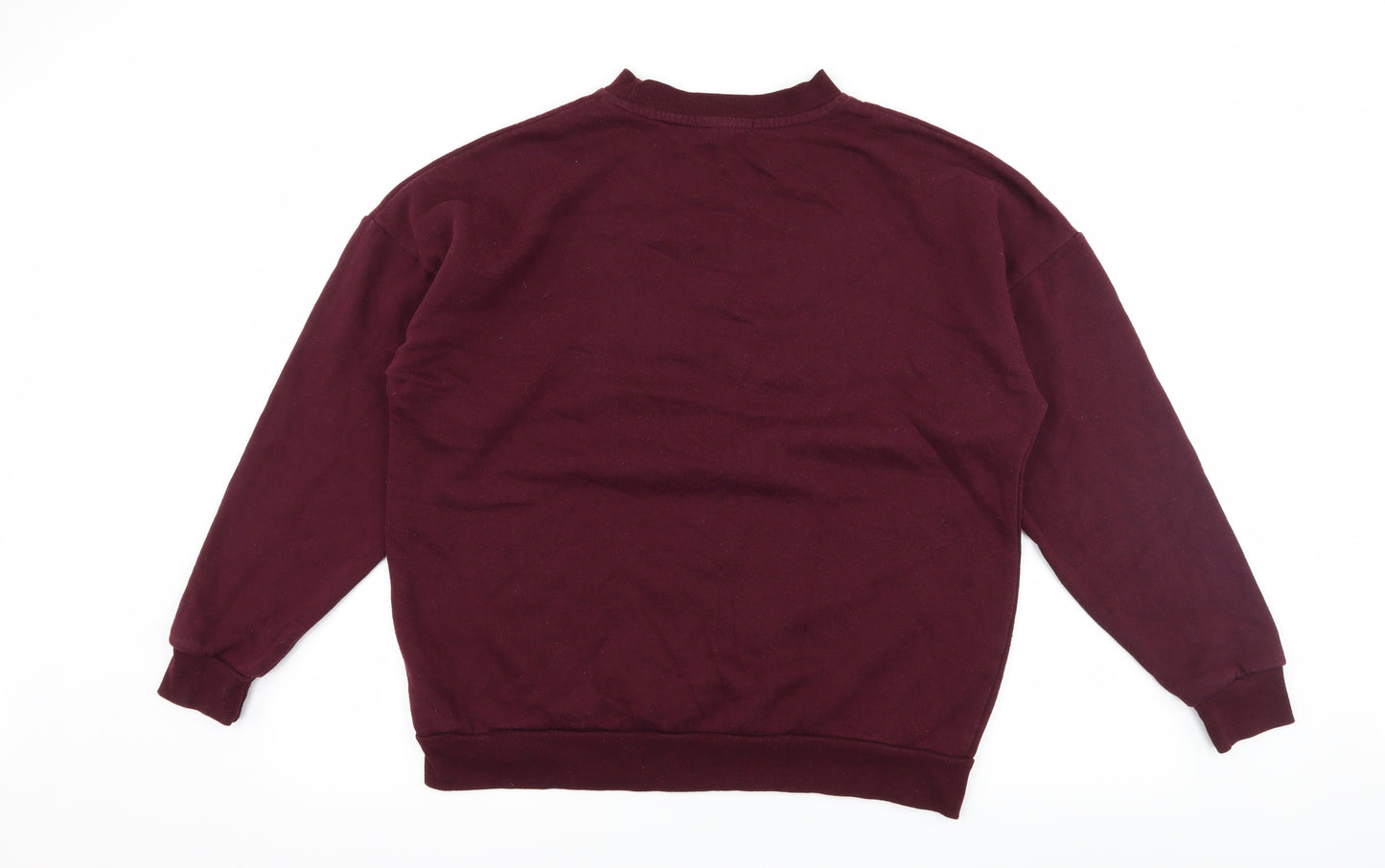Primark Womens Purple  Jersey Pullover Sweatshirt Size 6  - Slogan