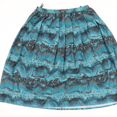 Rothmar Womens Blue   Flare Skirt Size 36 in  - Abstract Design