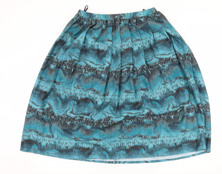Rothmar Womens Blue Flare Skirt Size 36 in - Abstract Design