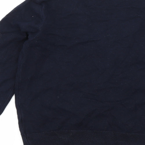F&F Boys Blue  Knit Cardigan Jumper Size 5-6 Years