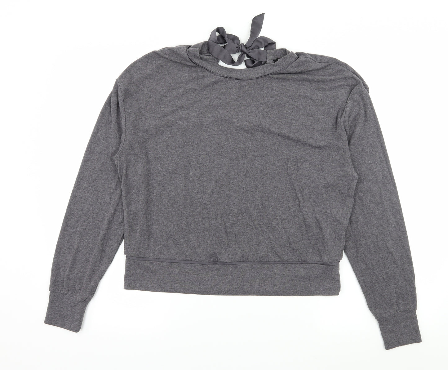 New Look Womens Grey  Jersey Pullover Sweatshirt Size S
