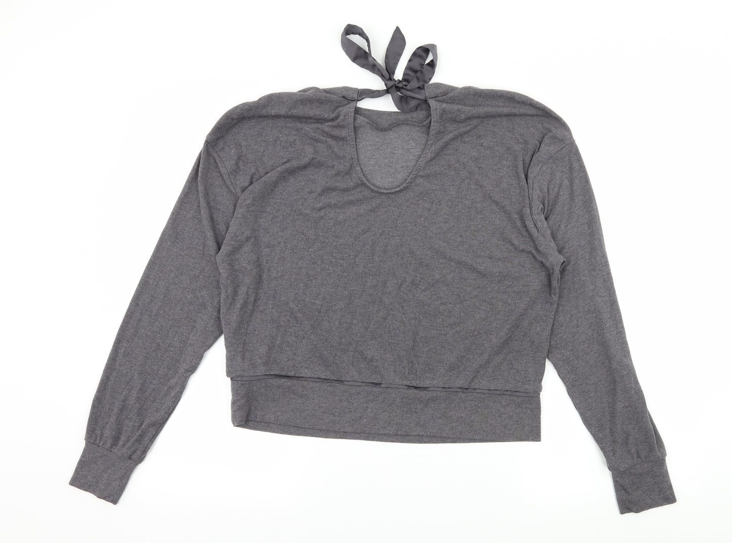 New Look Womens Grey  Jersey Pullover Sweatshirt Size S