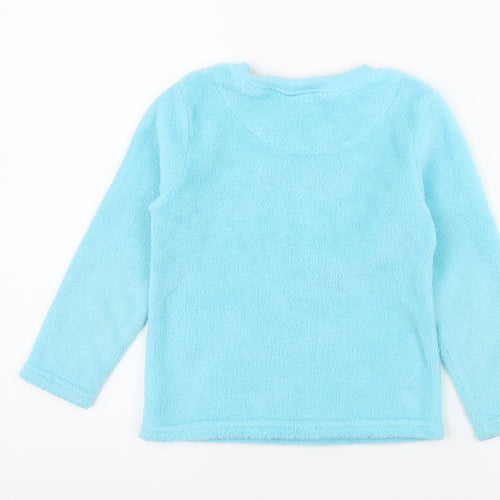 Primark Girls Blue Solid Microfibre Top Pyjama Top Size 4-5 Years  - Cutest Little Caretaker