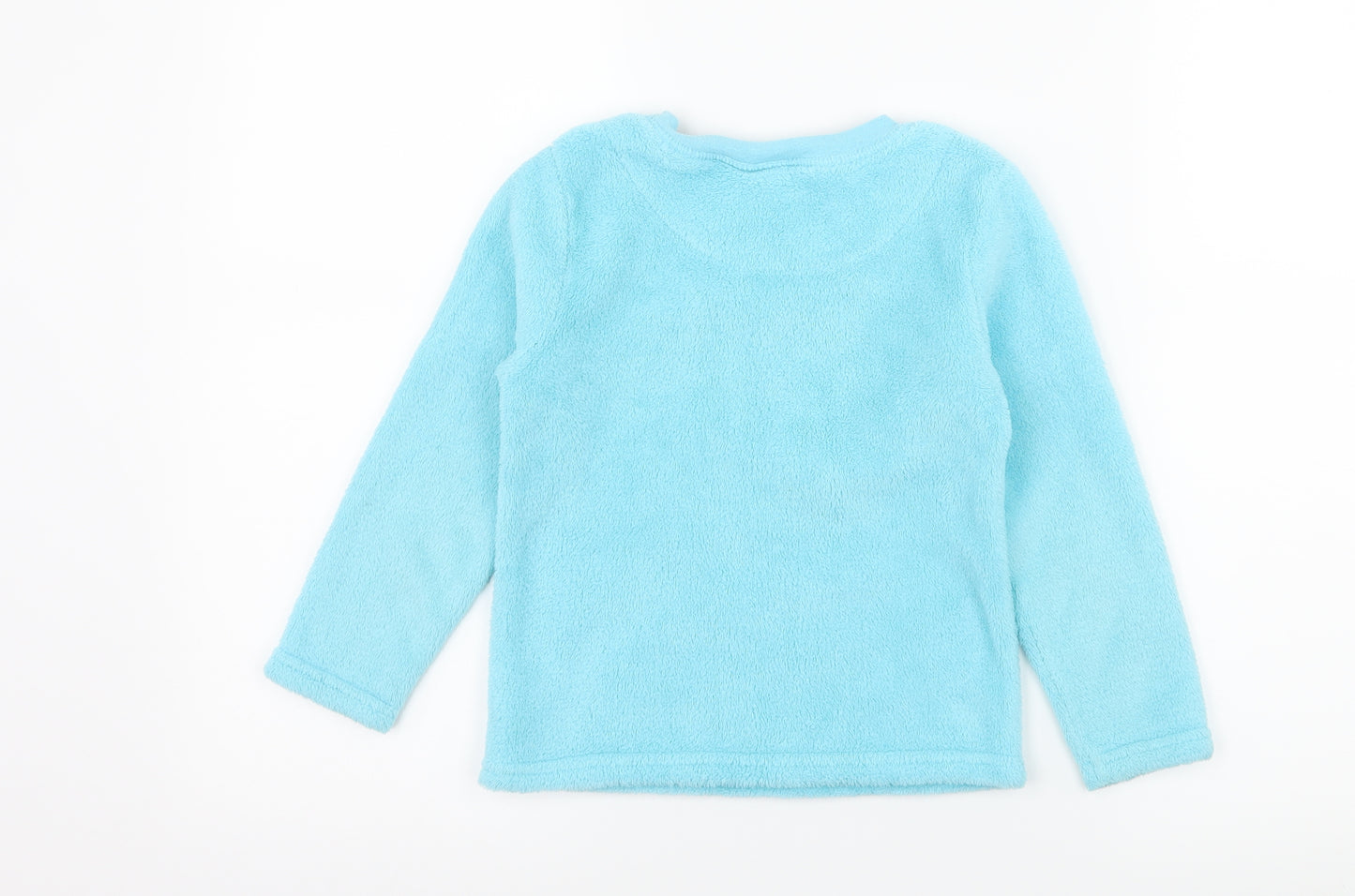 Primark Girls Blue Solid Microfibre Top Pyjama Top Size 4-5 Years  - Cutest Little Caretaker