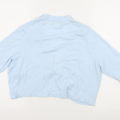 Marks and Spencer Womens Blue  Knit Cardigan Jumper Size 16