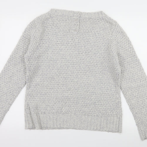 Primark Womens Grey  Knit Pullover Jumper Size M