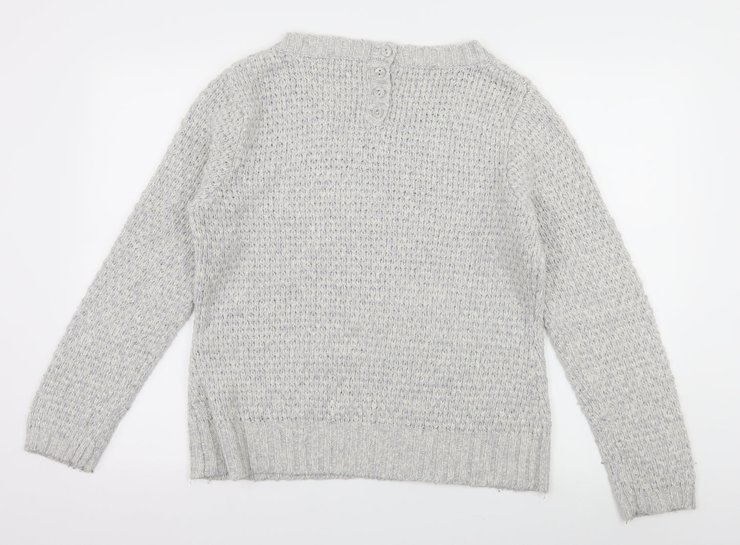 Primark Womens Grey  Knit Pullover Jumper Size M