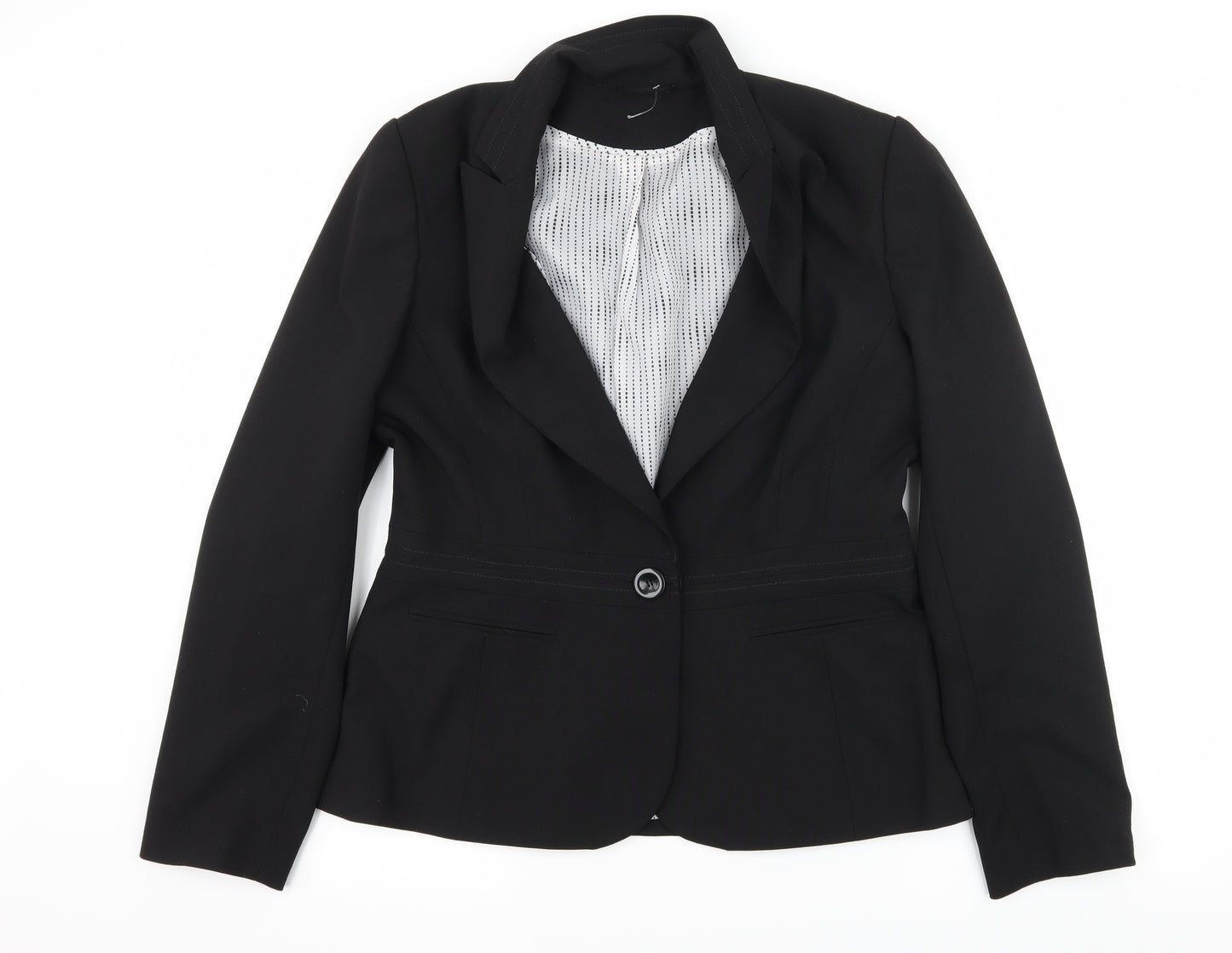 Dorothy Perkins Womens Black   Jacket Suit Jacket Size 14