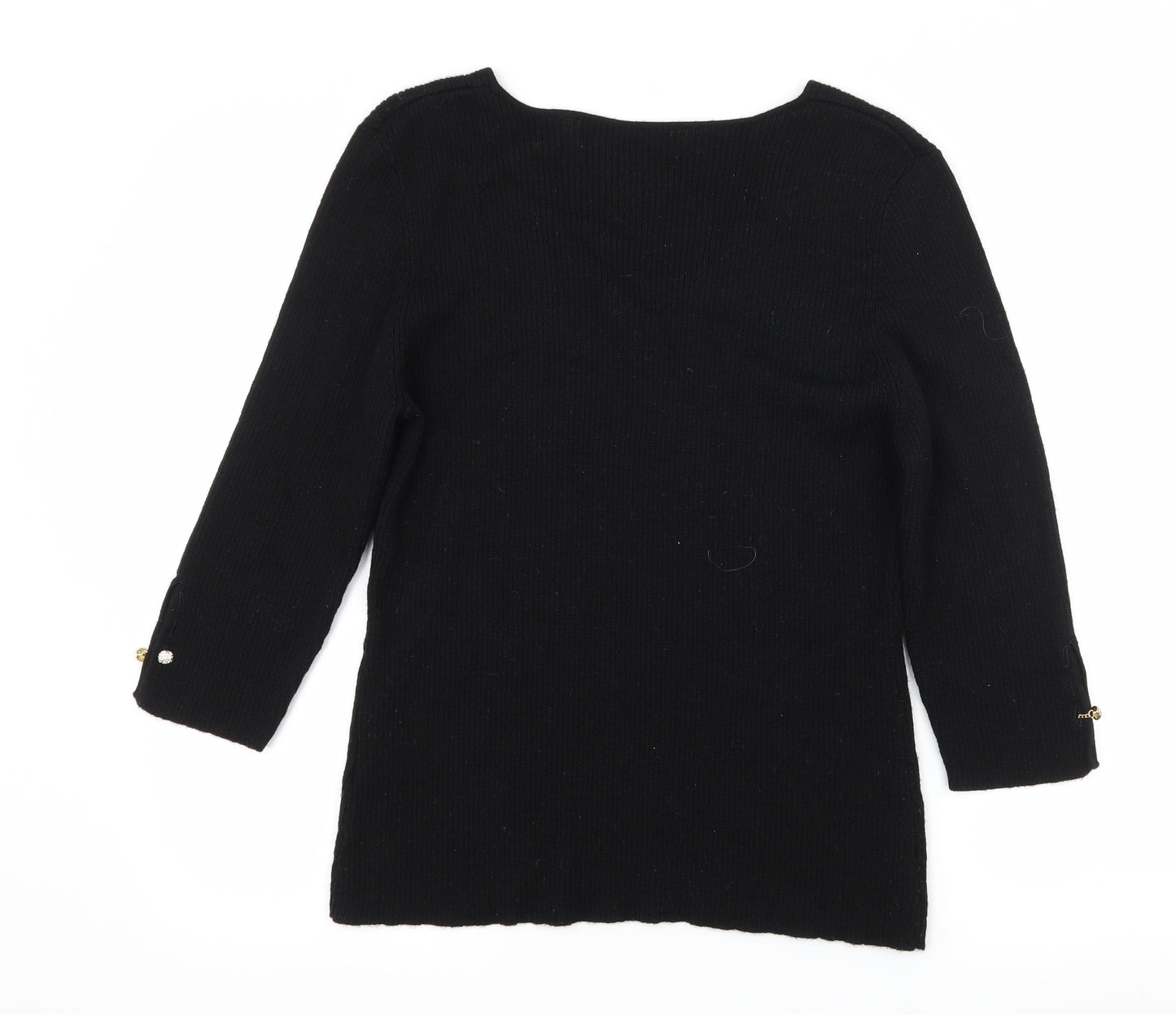 Alessandra roberts Womens Black  Knit Pullover Jumper Size 14