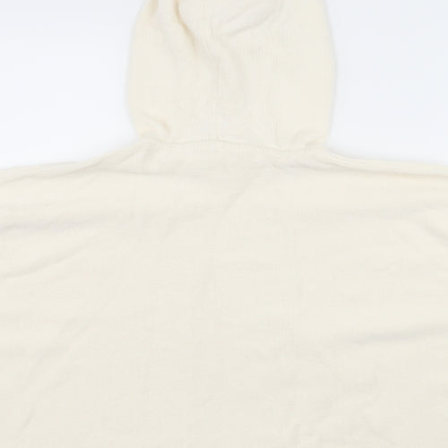 Gap Girls Ivory Batik Knit Pullover Hoodie Size 8-9 Years