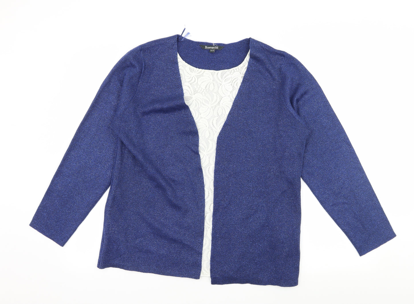 Bonmarché Womens Blue  Knit Basic Blouse Size 16  - Layered