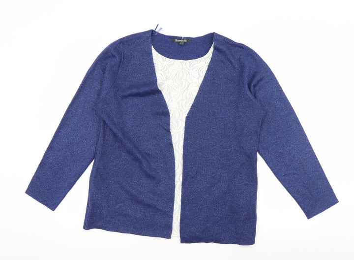 Bonmarché Womens Blue  Knit Basic Blouse Size 16  - Layered