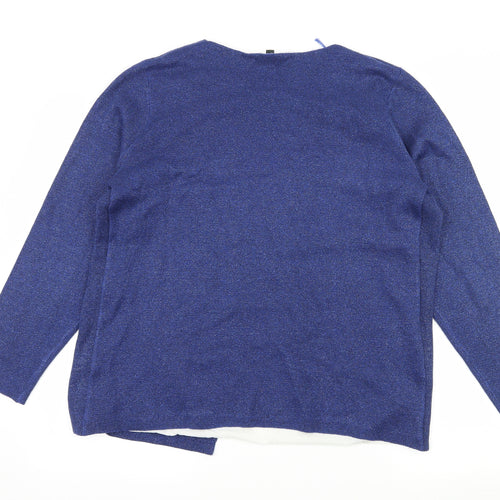 Bonmarché Womens Blue  Knit Basic Blouse Size 16  - Layered