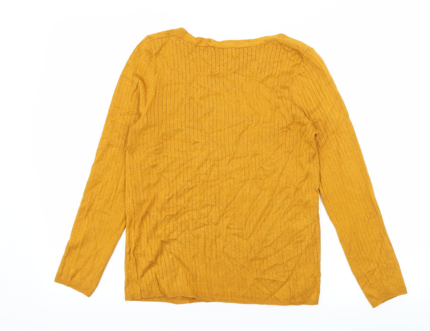 Papaya Womens Orange  Knit Pullover Jumper Size 14