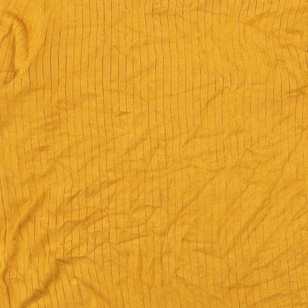 Papaya Womens Orange  Knit Pullover Jumper Size 14