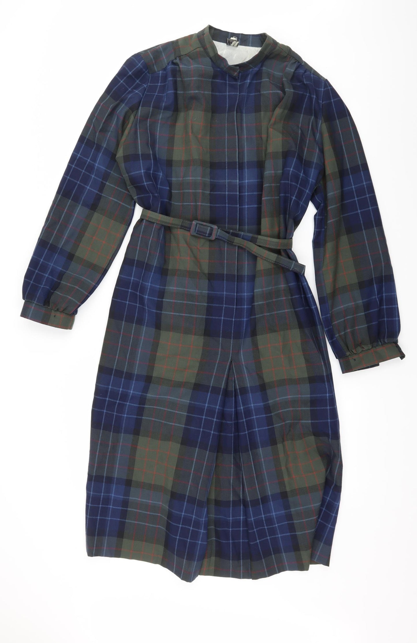Trevira Womens Black Check  Shirt Dress  Size 12