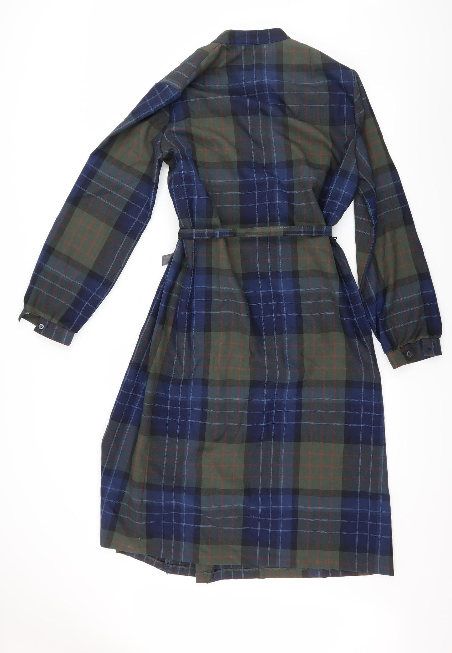 Trevira Womens Black Check  Shirt Dress  Size 12