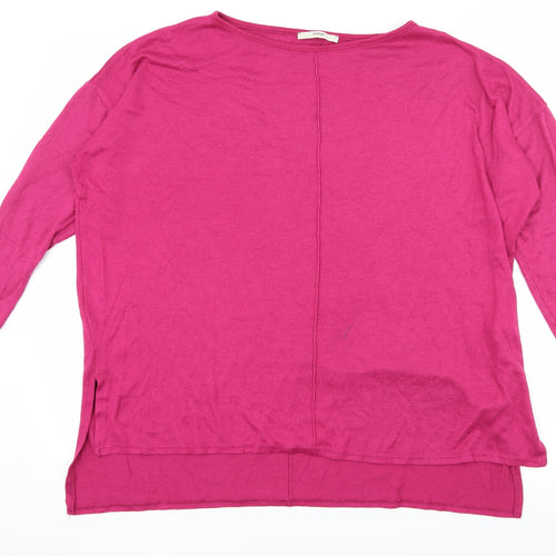 George Womens Pink  Knit Pullover Jumper Size 16
