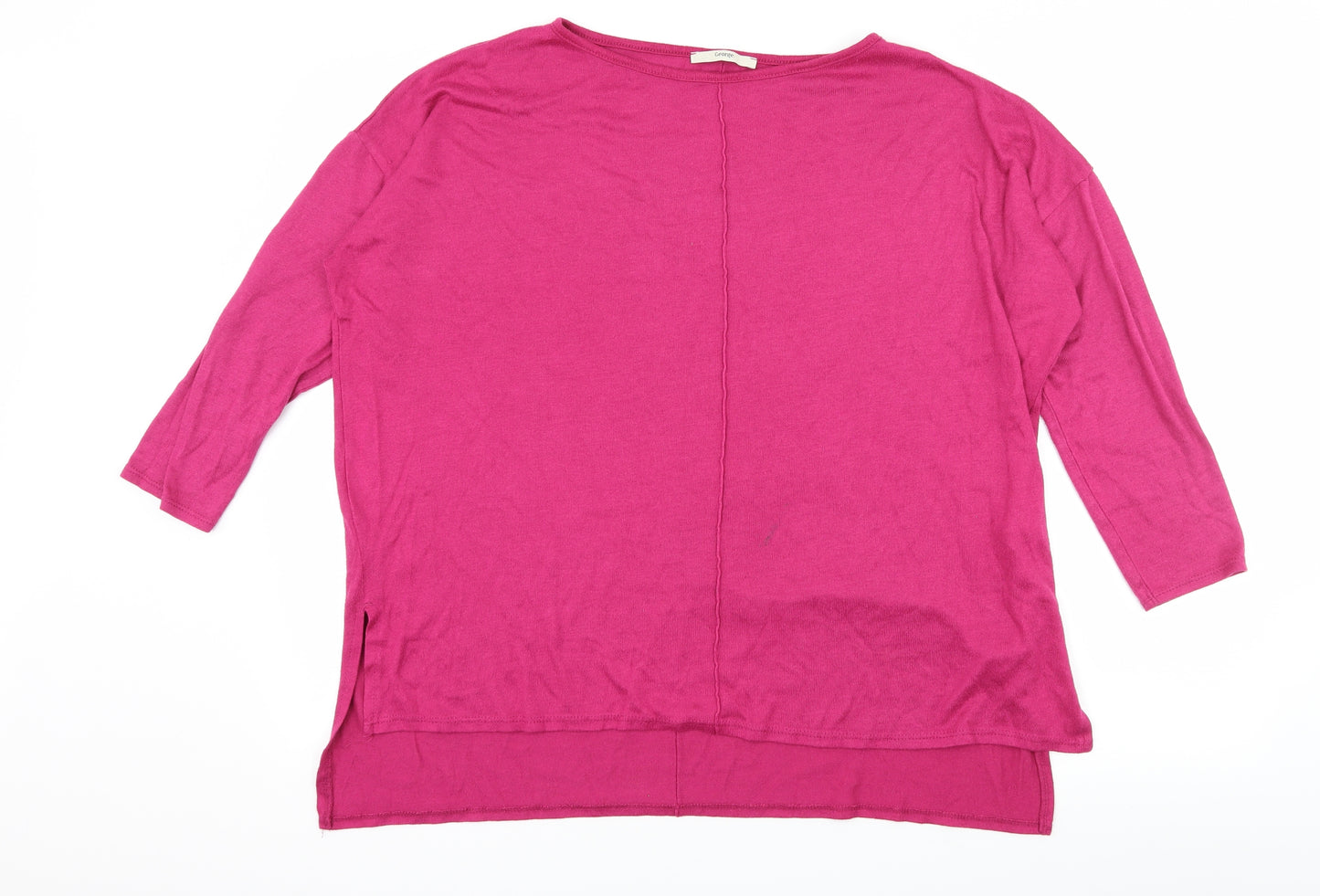 George Womens Pink  Knit Pullover Jumper Size 16