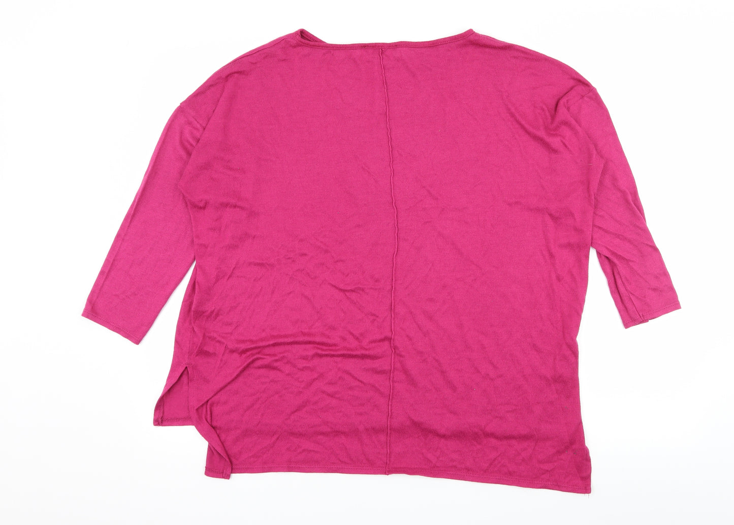 George Womens Pink  Knit Pullover Jumper Size 16