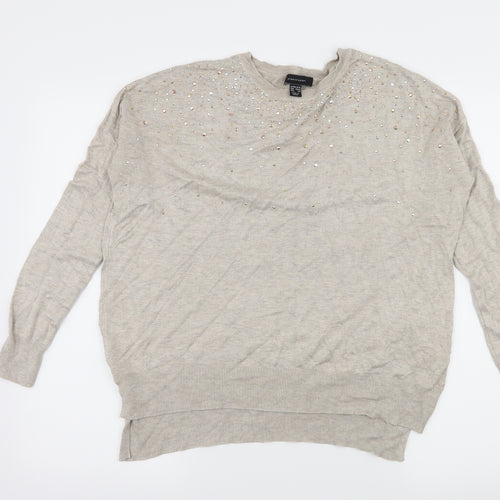 Atmosphere Womens Ivory  Jersey Pullover Jumper Size 10