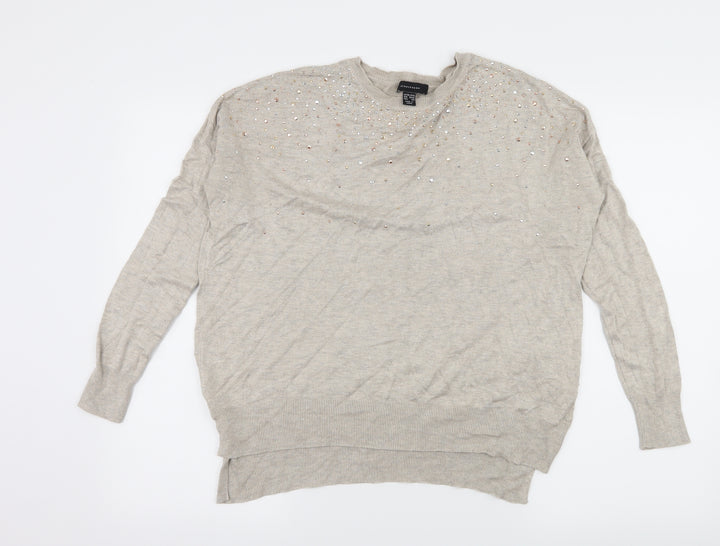 Atmosphere Womens Ivory  Jersey Pullover Jumper Size 10