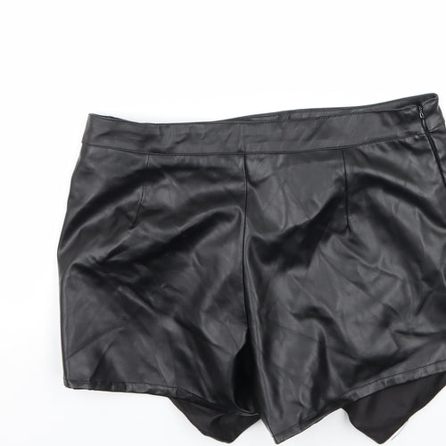 Boohoo Womens Black   A-Line Skirt Size 10