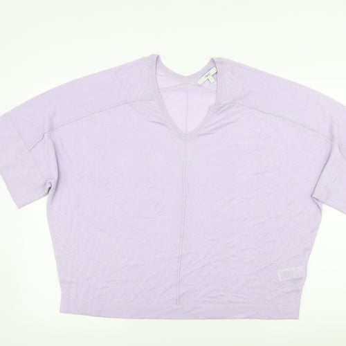 NEXT Womens Purple  Knit Pullover Jumper Size S