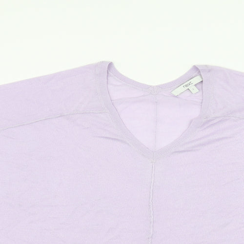 NEXT Womens Purple  Knit Pullover Jumper Size S
