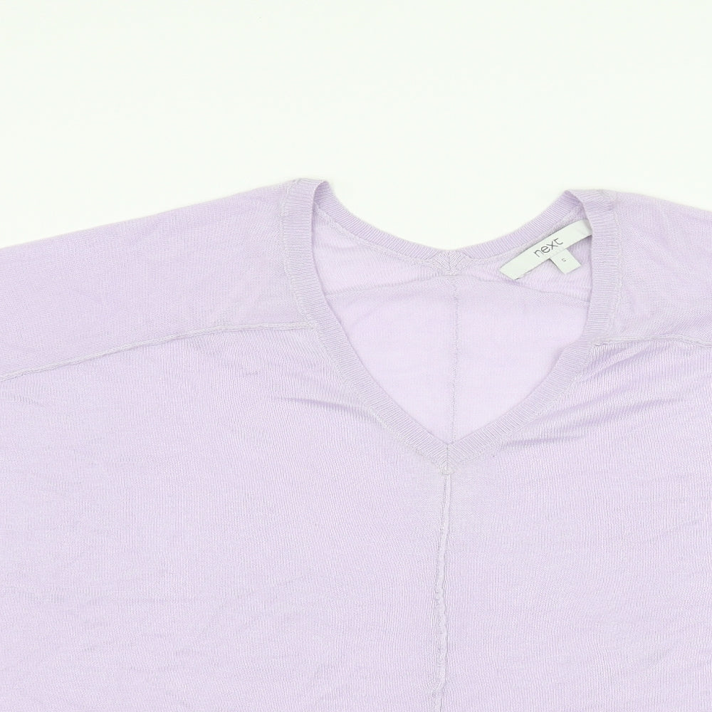 NEXT Womens Purple  Knit Pullover Jumper Size S
