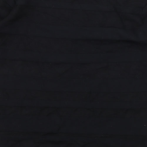 BHS Womens Black Striped Knit Pullover Jumper Size 14